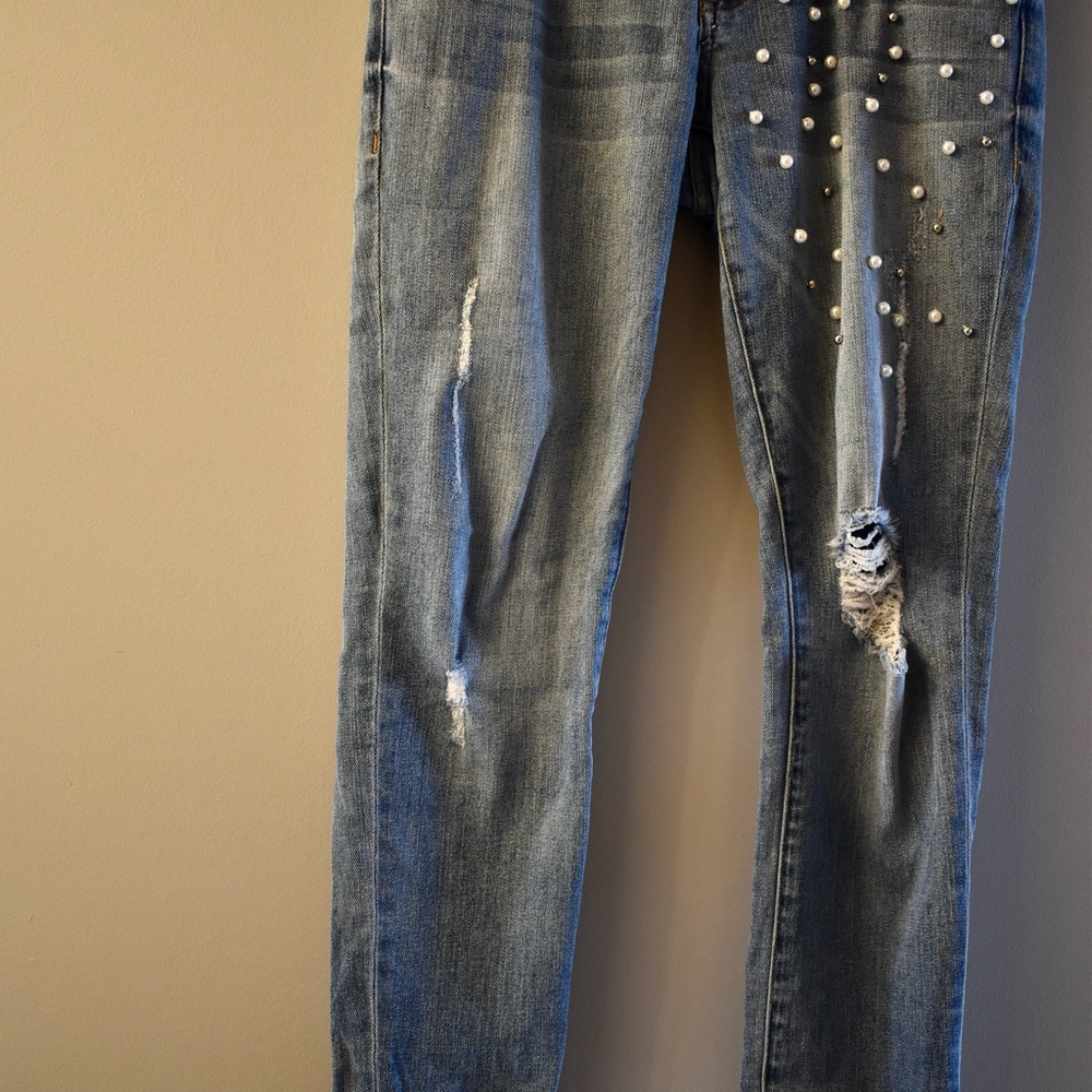 Jeans with Pearl detailing